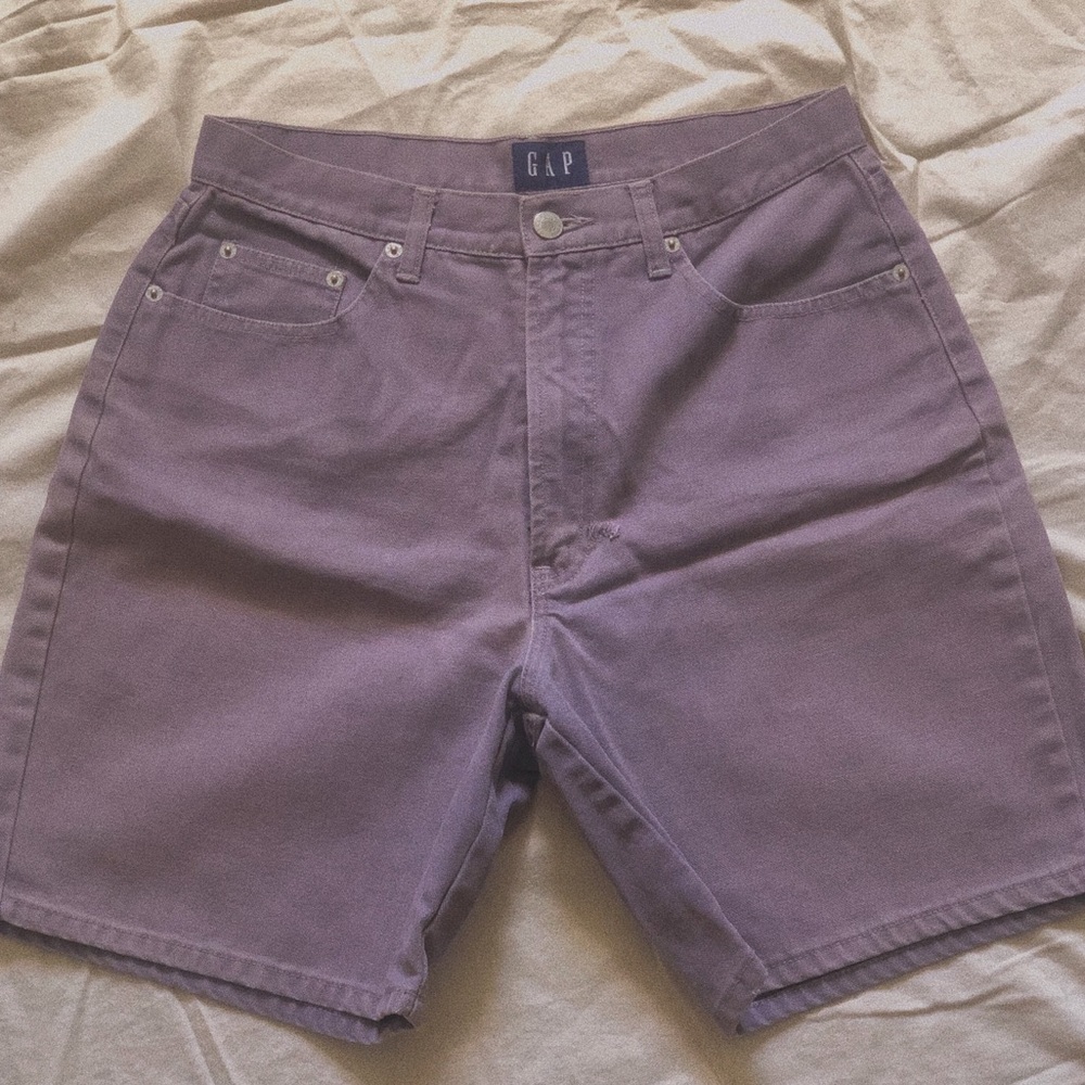 vintage purple gap denim shorts